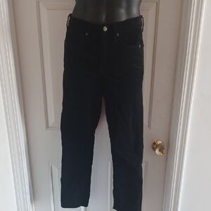 GAP Black Vintage Slim High Rise Corduroy Pants